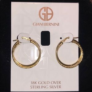 Gianni Bernini 18k Gold with Silver  Earrings